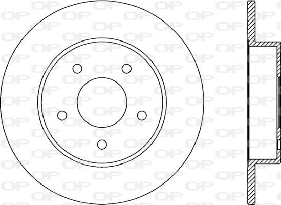 OPEN PARTS Тормозной диск BDA2046.10